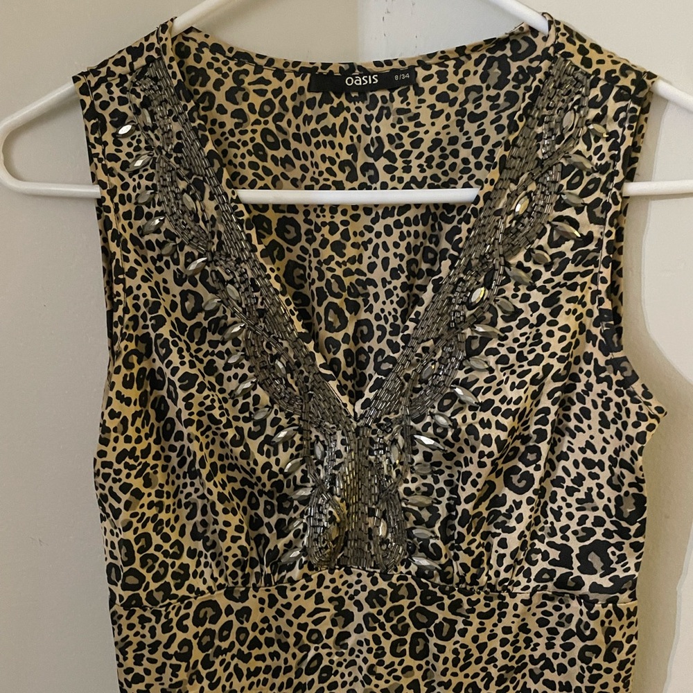 OASIS beautiful silky maxi dress, size 34
